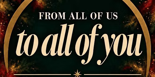 From all of us to all of you
