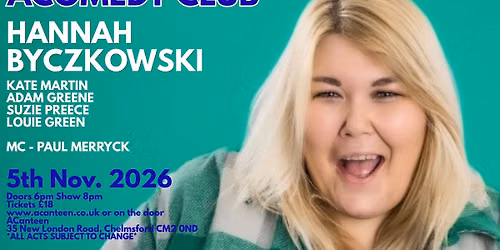 AComedy Club Chelmsford Thursday 5th November 2026