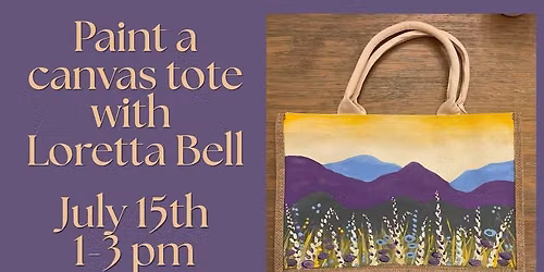 Paint a Canvas Tote with Loretta Bell