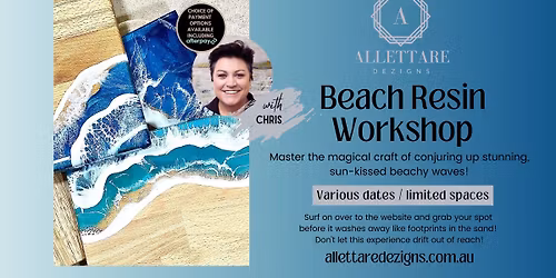 \ud83c\udf0a\u2728 Ride the Wave: Coastal Dream Resin Art Workshop \u2013 in Cardiff! \u2728\ud83c\udf0a