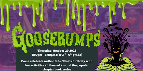 All Things Goosebumps Event