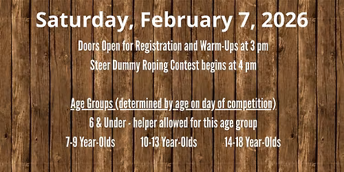 3rd Annual Little Loopers Dummy Roping