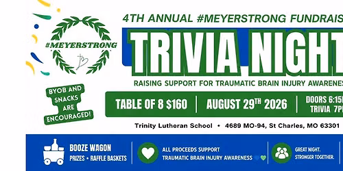 4th Annual MeyerStrong Fundraiser Trivia Night