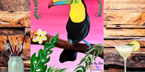 Colorful Toucan Paint and Sip Night