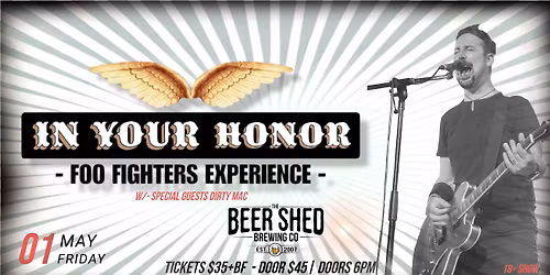 In Your Honor - Foo Fighters Experience @ The Beer Shed