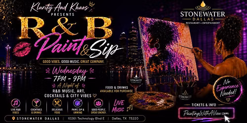 R&B Paint And Sip at Stone Water Dallas