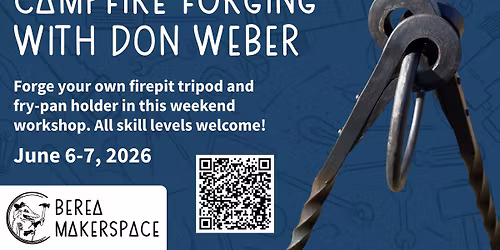 Campfire forging with Don Weber