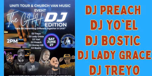 Uniti Tour\/Church Van Music CHH DJ event