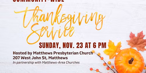 Community Thanksgiving Service