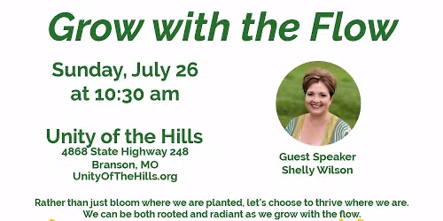 Guest Speaker at Unity of the Hills Spiritual Center