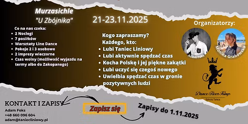 9 Rozta\u0144czona Jesie\u0144 Line Dance Murzasichle 21-23.11.2025
