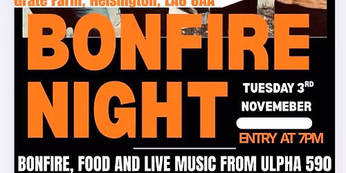 Crook YFC Bonfire Night with Live Music from ULPHA 590 \ud83d\udd25