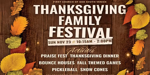 Thanksgiving Family Festival