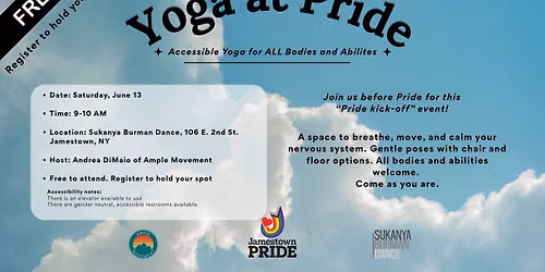Yoga at Pride - Free @ Sukanya Burman Dance