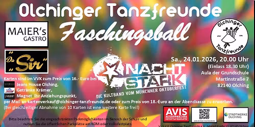OTF Faschingsball mit Nachtstark- die Kultband vom M\u00fcnchner Oktoberfest