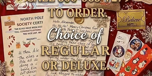 Receive a personalized handwritten letter from Santa & his Elves offered by Wojtusik Christmas Shop 