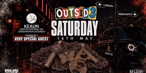 OUTSID3 THIS SATURDAY \/\/ JALOU NEWCASTLE