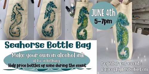Seahorse Bottle Bag make and take night at Pie