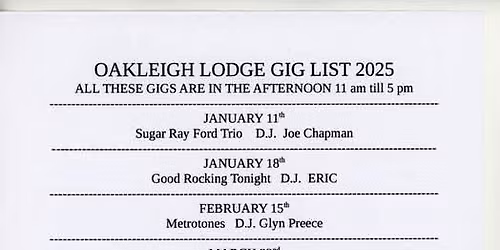 Oakleigh Lodge Rock n Roll Club