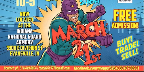 Southern Indiana Comic Book Show 3\/21\/26