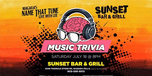 Niagara's Name That Tune Music Trivia at the Sunset!