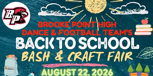 Brooke Point Dance & Football Teams Back to School Craft Fair