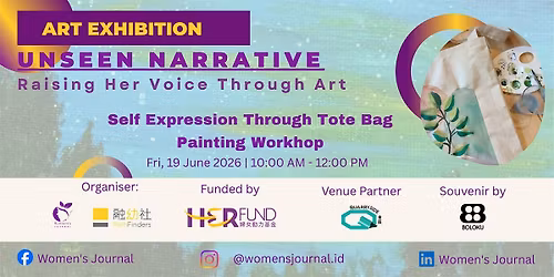 Self Expression Through Tote Bag Painting Workhop