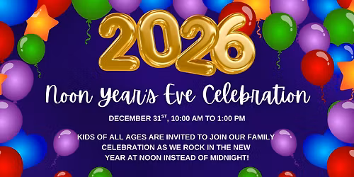 Noon Year's Eve Celebration, at the Jasmine Moran Children's Museum