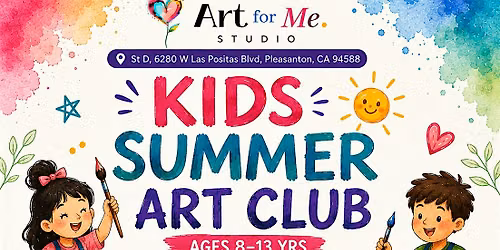 Kids Summer Art Club Free Trial & Open House | Art For Me Studio Pleasanton