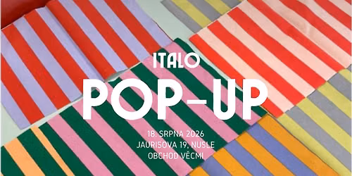 ITALO Pop-Up I 18. 8. I Obchod v\u011bcmi
