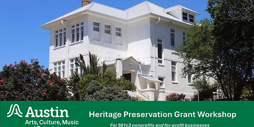 FY27 Heritage Preservation Grant Workshop (In-Person)