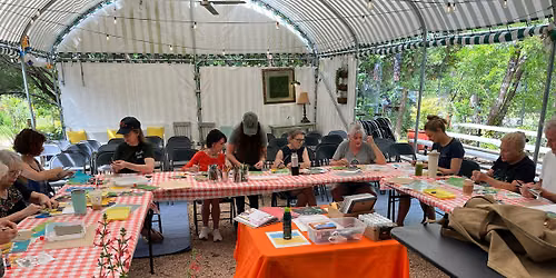 Botanical Painted Paper Collage Workshop