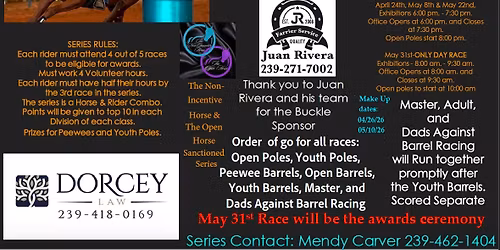 Dorcey Law IBRA Buckle Series Award show 5 of 5