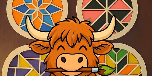 Abstract Wooden Coaster Painting Class