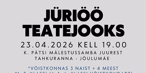 Tahkuranna-J\u00f5ulum\u00e4e J\u00fcri\u00f6\u00f6 teatejooks