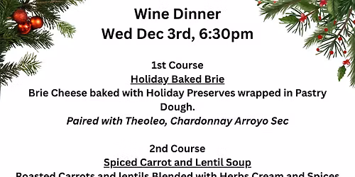 WINE DINNER