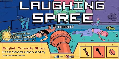 Laughing Spree Comedy - English Stand Up Comedy on a BOAT! (FREE SHOTs)