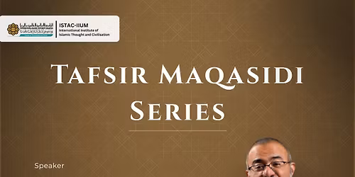 Tafsir Maqasidi Series with Prof. Dr. Jasser Auda