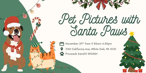 Pet Pictures with Santa Paws