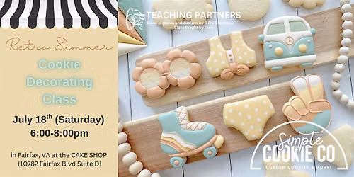 Retro Summer Cookie Decorating Class | Fairfax, VA
