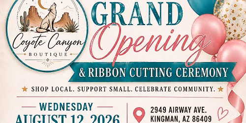 \ud83c\udf89 Coyote Canyon Boutique Grand Opening Inside Aleecat's Salon
