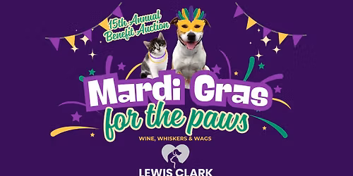 Mardi Gras for the Paws Auction for LCAS
