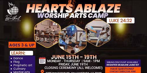 Hearts Ablaze Worship Arts Camp