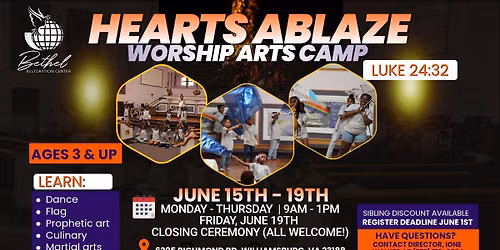 Hearts Ablaze Worship Arts Camp