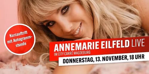 Kurzauftritt & Autogrammstunde mit Annemarie Eilfeld