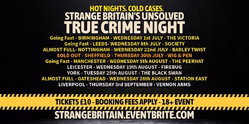 Liverpool - Strange Britain\u2019s Unsolved - True Crime Night