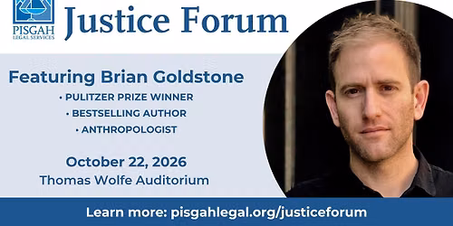 15th Annual Justice Forum featuring Brian Goldstone