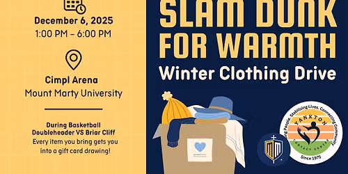 "Slam Dunk for Warmth" Winter Clothing Drive
