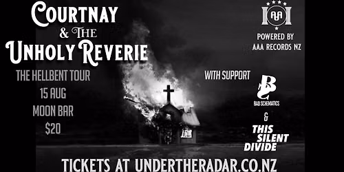 WELLINGTON - Courtnay & The Unholy Reverie - The Hellbent Tour
