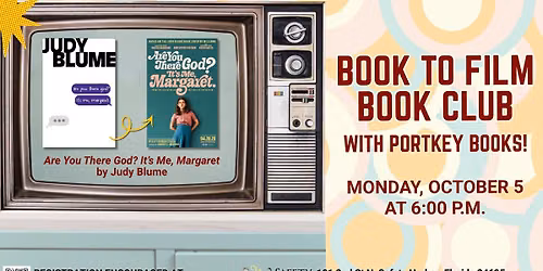 Book to Film Book Club Hosted with Safety Harbor Public Library and Portkey Books